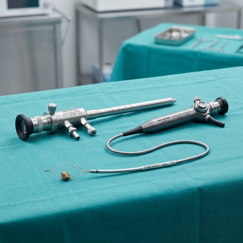 Urology cystoscope and ureteroscope instruments